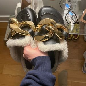 Jw Anderson leather and shearling mule size 38 great condition